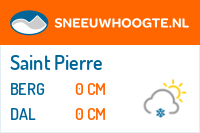 Sneeuwhoogte Saint Pierre